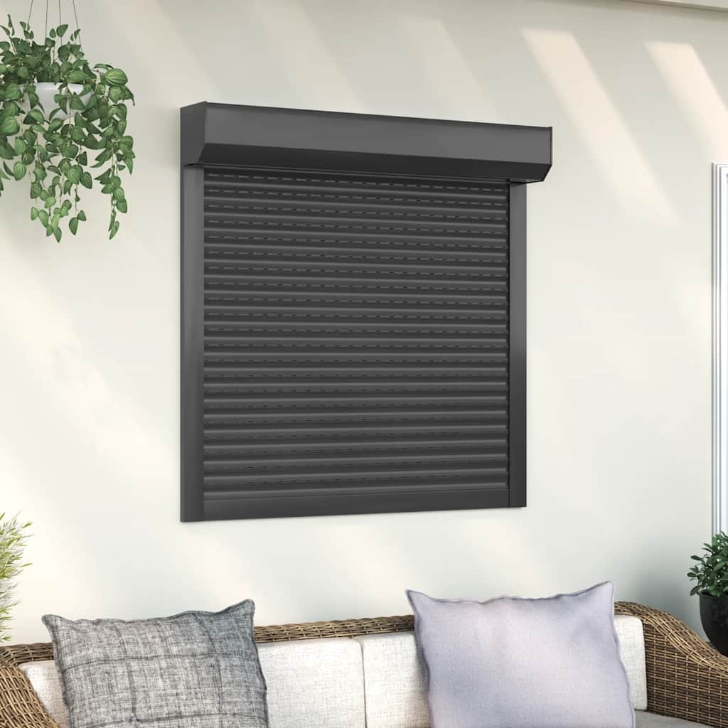 VidaXL Rollladen 100x100 cm Aluminium - Anthrazitfarbe