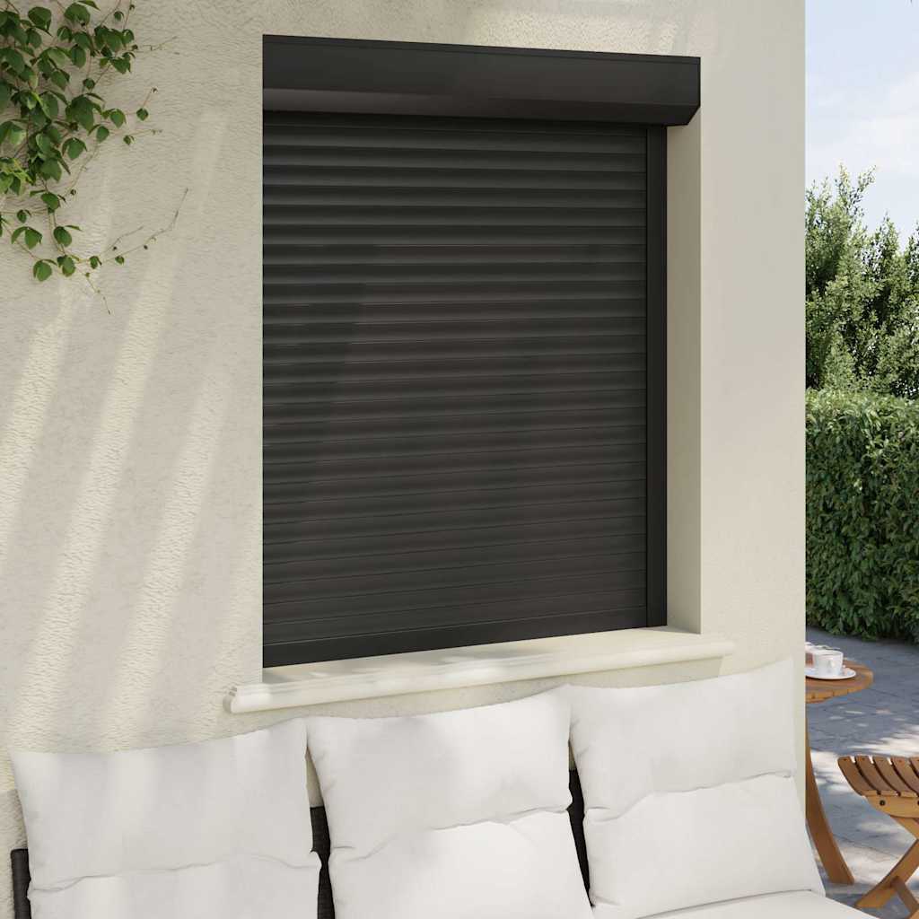 VidaXL Rollladen 100x120 cm Aluminium - Anthrazit - lackiert