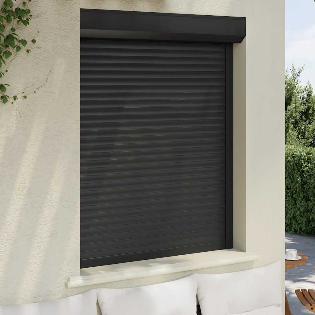 VidaXL Rollladen 100x130 cm Aluminium - Anthrazit - lackiert