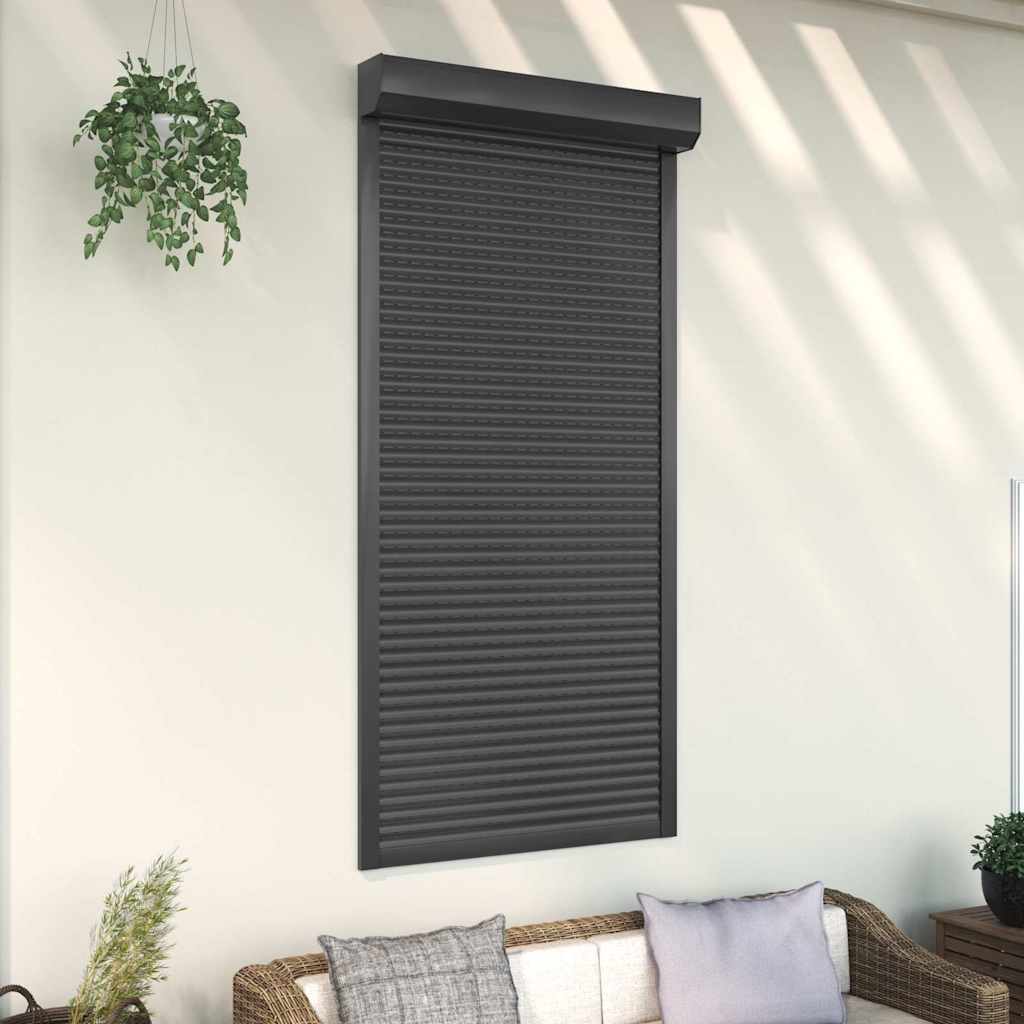 VidaXL Rollladen 100x210 cm Aluminium - Anthrazit - lackiert