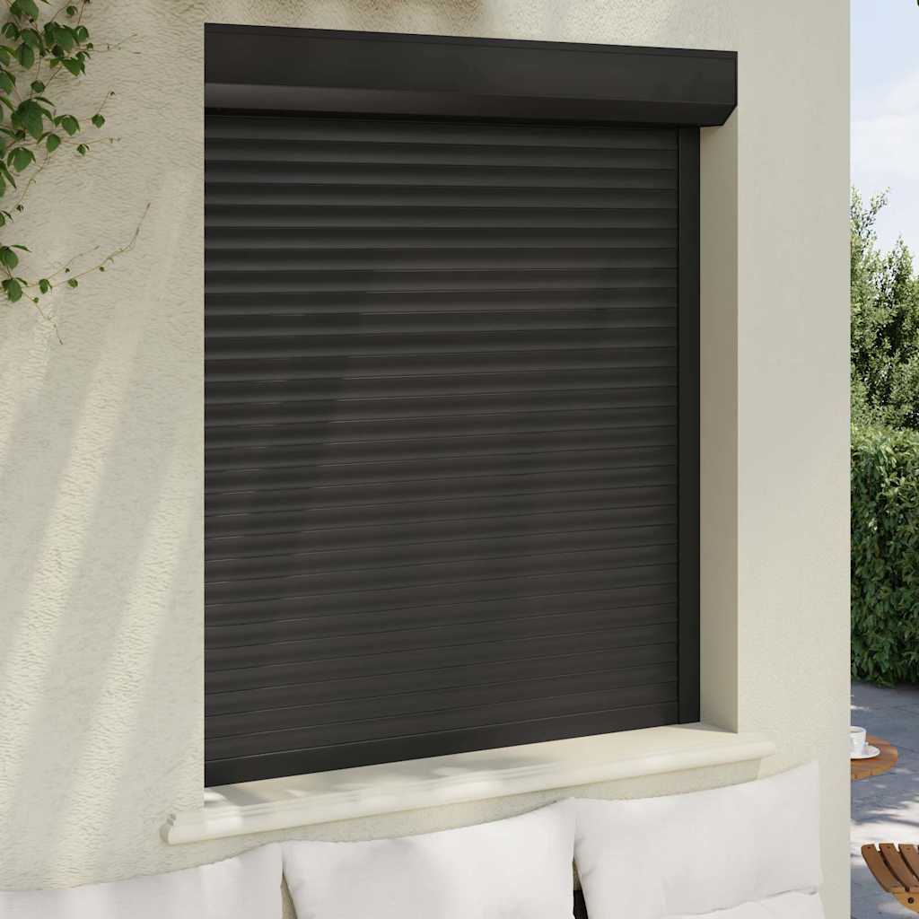 VidaXL Rollladen 110x130 cm Aluminium - Anthrazit - lackiert