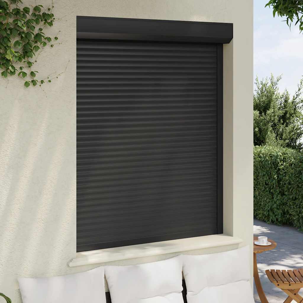 VidaXL Rollladen 120x150 cm Aluminium - Anthrazit - lackiert