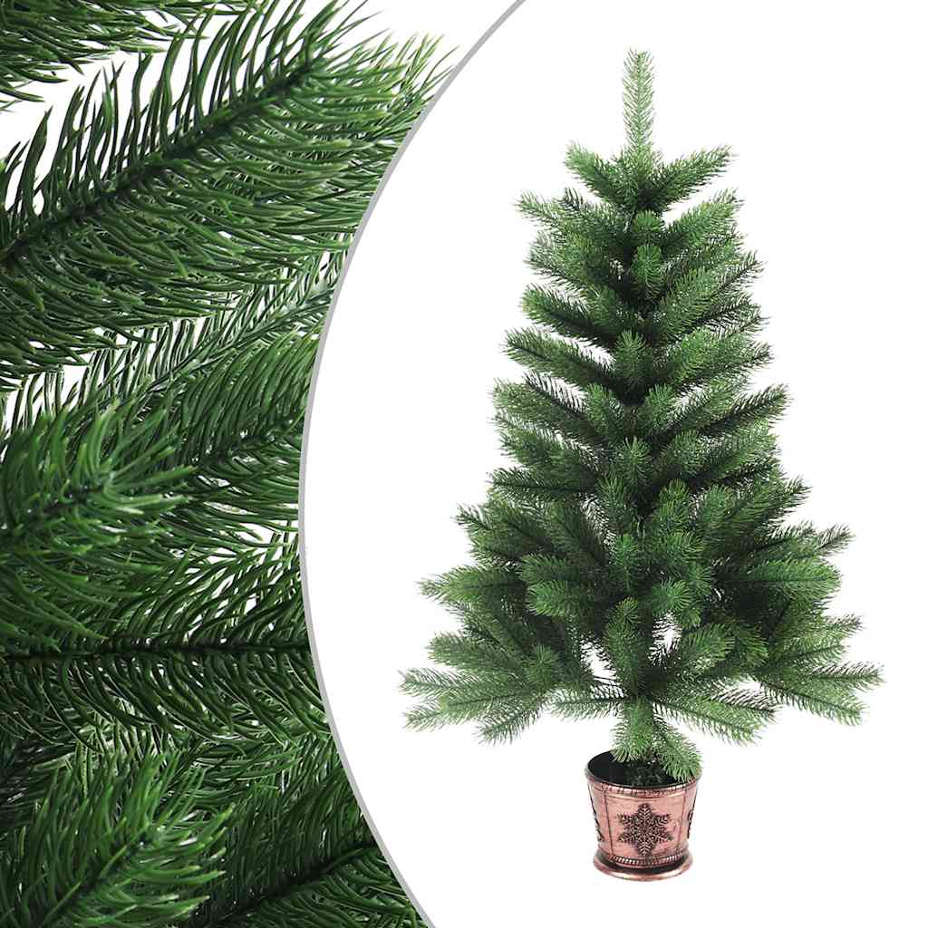 Vidaxl kunstkerstboom met levensechte naalden 90 cm groen