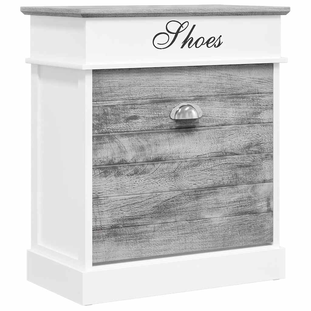 Vidaxx Schuhschrank 50x28x58 cm Paulownia-Holz Grau