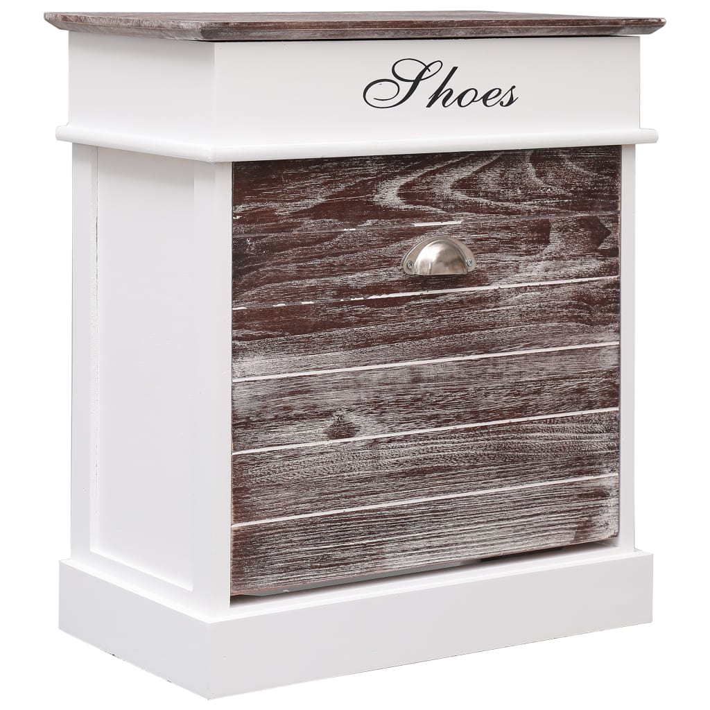 Vidaxx Schuhschrank 50x28x58 cm Paulownia Holz Braun