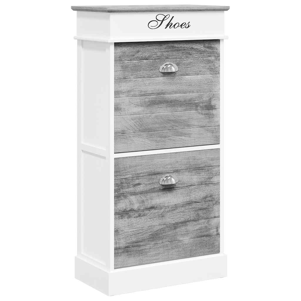 Vidaxx Schuhschrank 50x28x98 cm Paulownia-Holz Grau