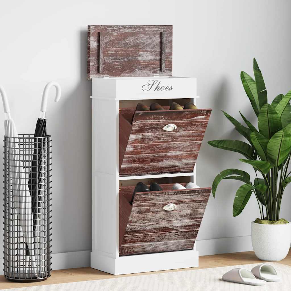 Vidaxx Schuhschrank 50x28x98 cm Paulownia-Holz Braun