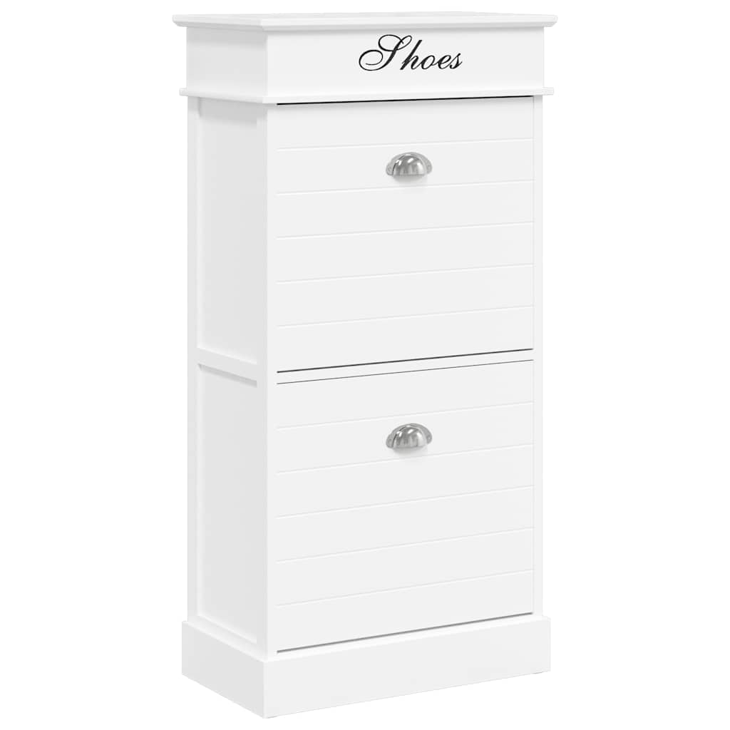 Vidaxx Schuhschrank 50x28x98 cm Paulownia Holz Weiß