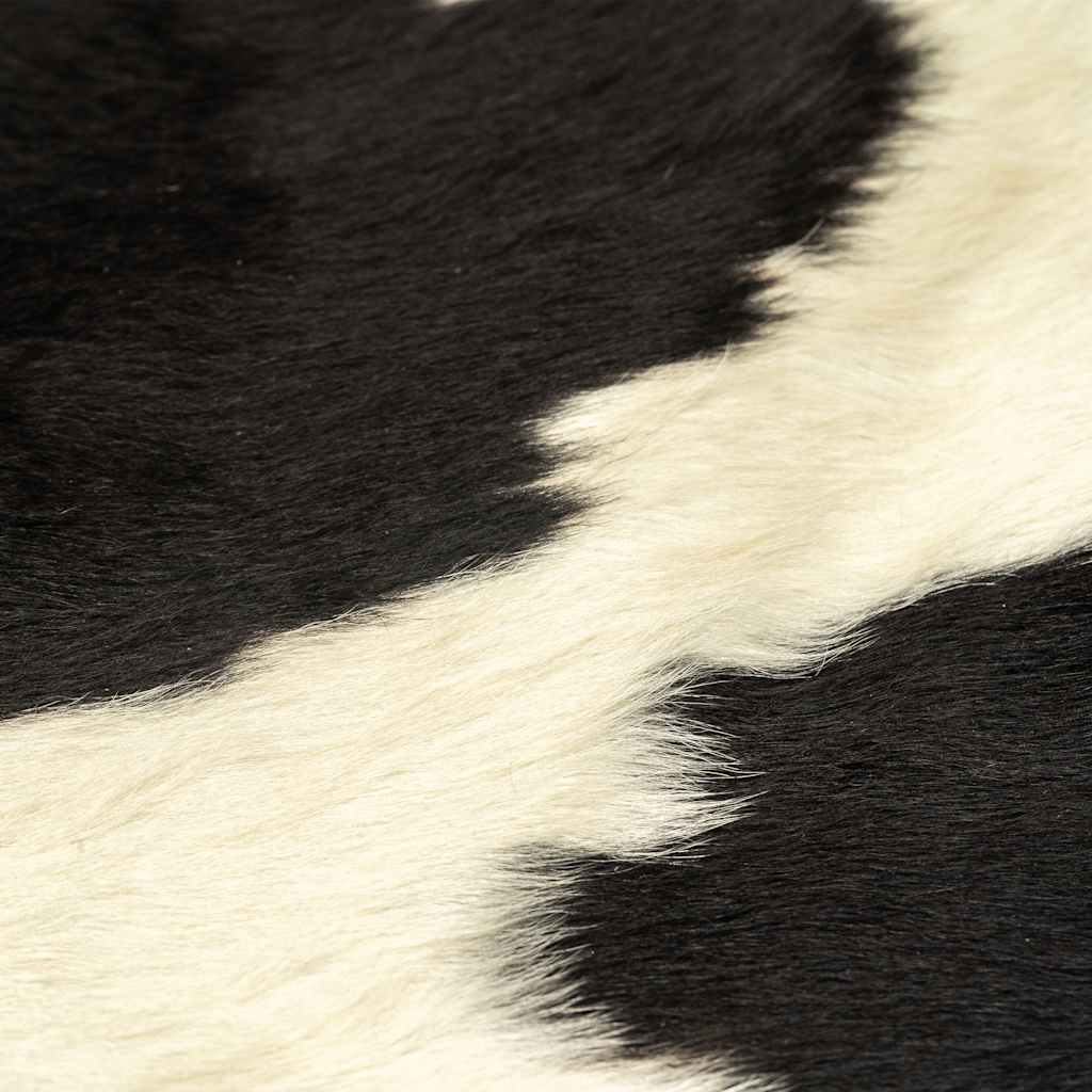 VidaXL Teppich 150x170 cm Echtes Rindsleder Schwarz-Weiß