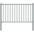 Vidaxl HEK-Panel mit Pfosten 1,7x1 m Pulverbeschichteter Stahl -Anthrazit