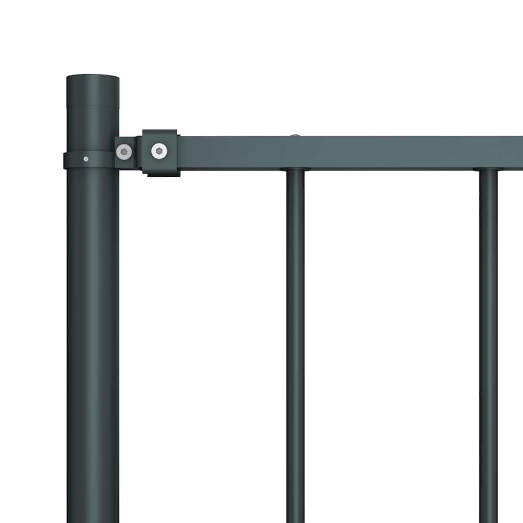 Vidaxl HEK-Panel mit Pfosten 1,7x1 m Pulverbeschichteter Stahl -Anthrazit