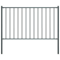 Vidaxl HEK -Panel mit Pfosten 1,7x1,25 m Pulver -bezogenem Stahl -Anthrazit