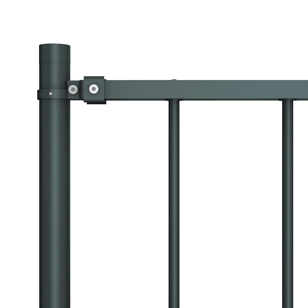 Vidaxl HEK -Panel mit Pfosten 1,7x1,25 m Pulver -bezogenem Stahl -Anthrazit