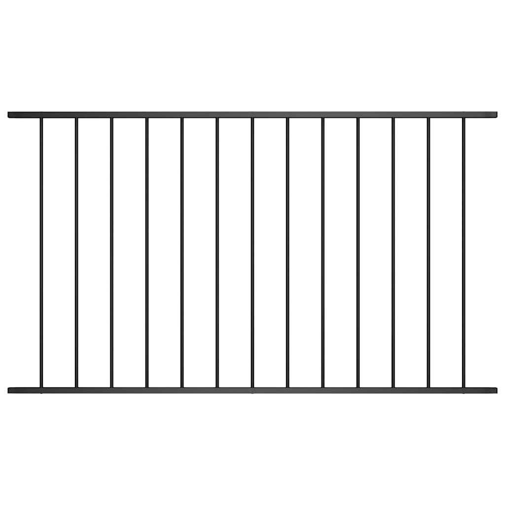 VidaXL HEK Panel 1,7x1,25 m Pulver -bezogenem Stahl schwarz