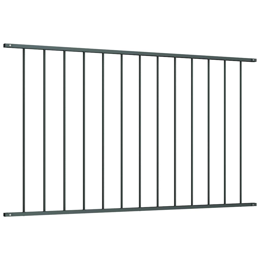 VidaXL Zaunelement 1,7 x 0,75 m, pulverbeschichteter Stahl, Anthrazit
