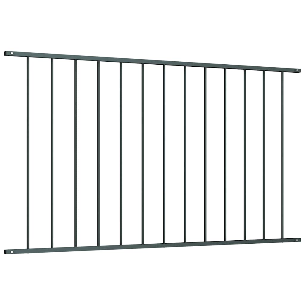 Vidaxl schuttingpaneel gepoedercoat staal 1,63x1,25 m antraciet