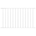 Vidaxl schuttingpaneel gepoedercoat staal 1,63x0,75 m wit