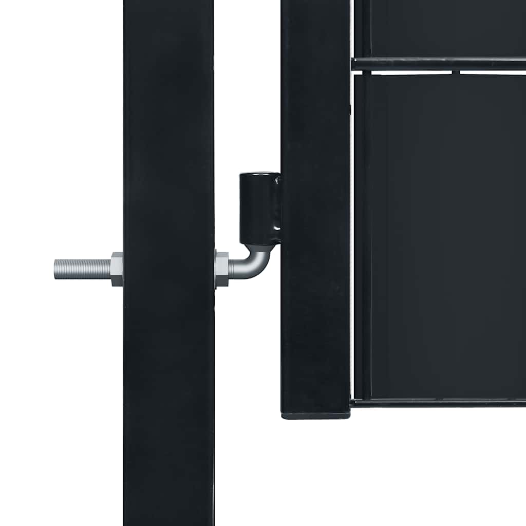 VIDAXL -Port 100x101 cm PVC und Stahl -Anthrazit -lackiert