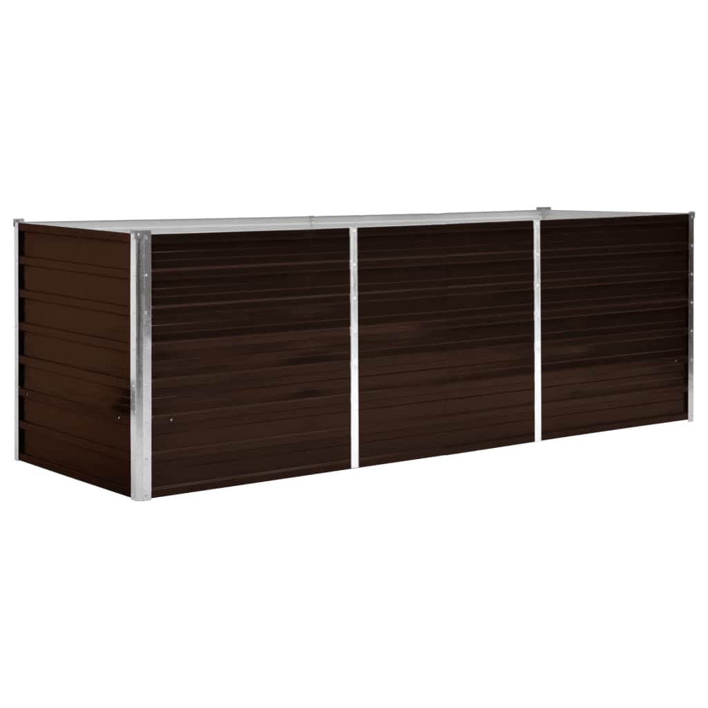 Vidaxx Pflanzer Einsatz 240x80x77 cm Verzinkung Stahlbraun