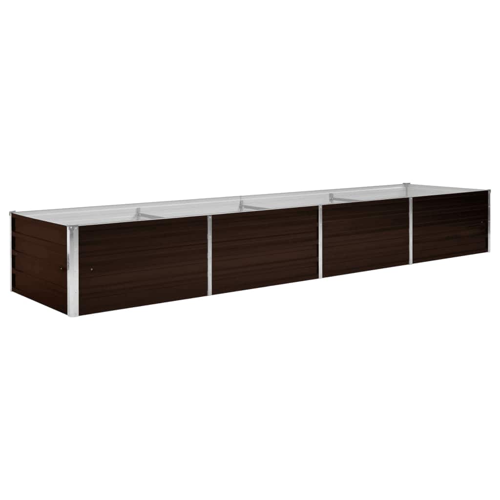 VIDAXL -Planzer eingefügt 320x80x45 cm verzinkt Stahlbraun