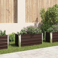 VidaXL Hochbeet 100x40x45 cm, verzinkter Stahl, braun