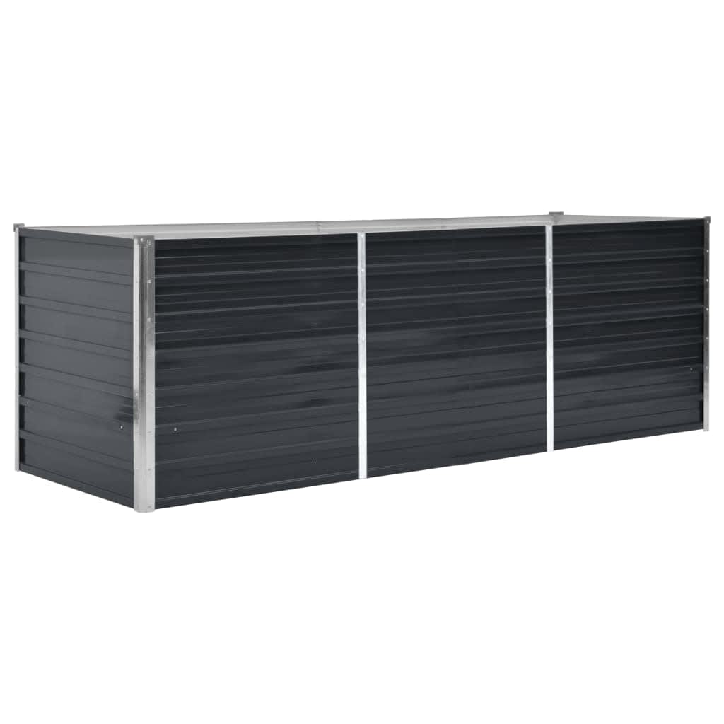 VIDAXL -Flanzer Höhe 240 x 80 x 77 cm, verzinkter Stahl, Anthrazit