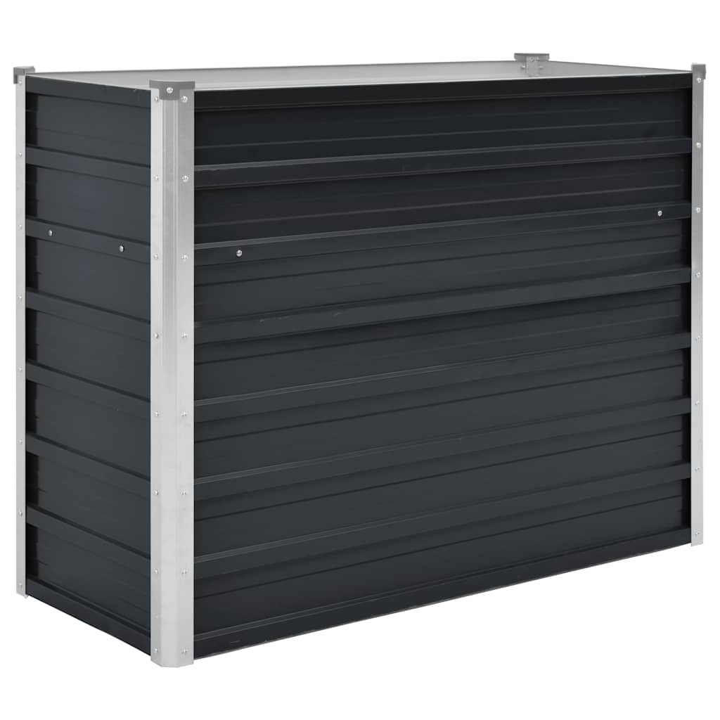 Vidaxl -Pflanzer erhöht 100 x 40 x 77 cm verzinkter Stahl -Anthrazit