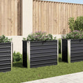 Vidaxl -Pflanzer erhöht 100 x 40 x 77 cm verzinkter Stahl -Anthrazit
