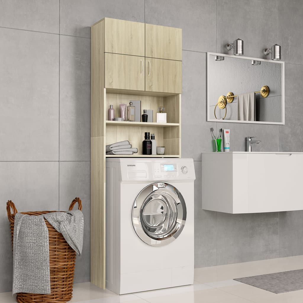 VIDAXL Waschmaschinenbox 64 x 25,5 x 190 cm, Preis: siehe Sonoma Eiche - kalt