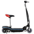 VidaXL Kinderroller mit Sattel und 120-W-LED-Beleuchtung, Schwarz