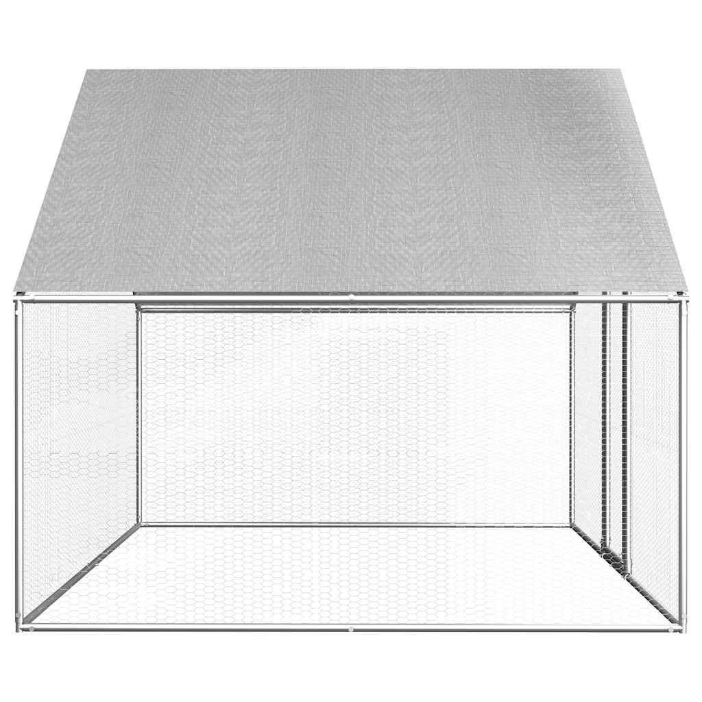 Vidaxl kippenhok 2,75x2x1,92 m gegalvaniseerd staal