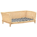 VidaXL Hundekorb mit Kissen 90x54x35 cm Naturweiden