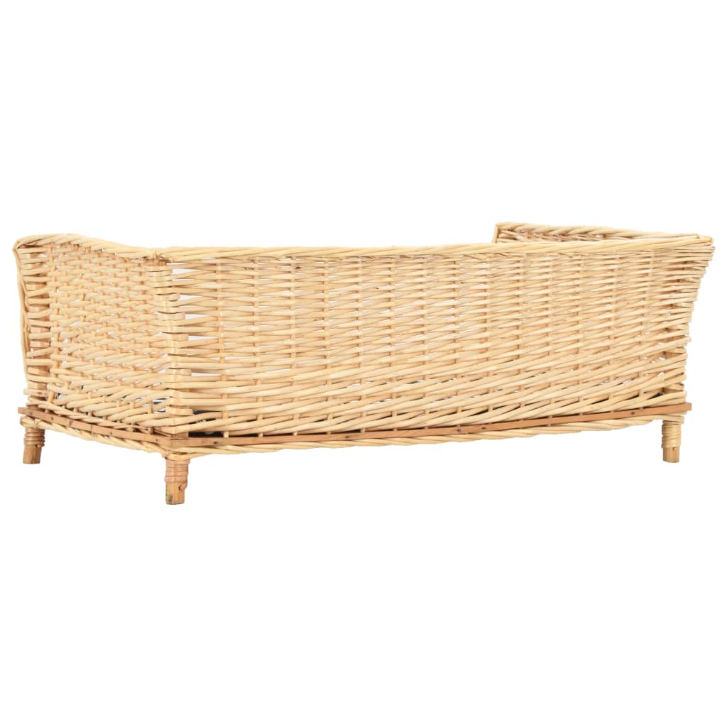 VidaXL Hundekorb mit Kissen 90x54x35 cm Naturweiden