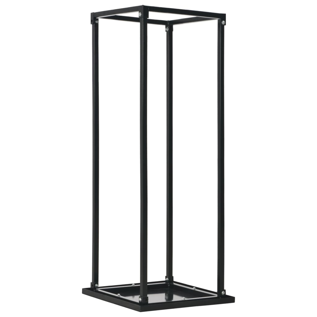 VidaXL -Kamin mit Basis 37x37x113 cm Stahlschwarz