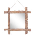 VidaXL Spiegel Holzblöcke70x70 cm recycelter Teakholz natur