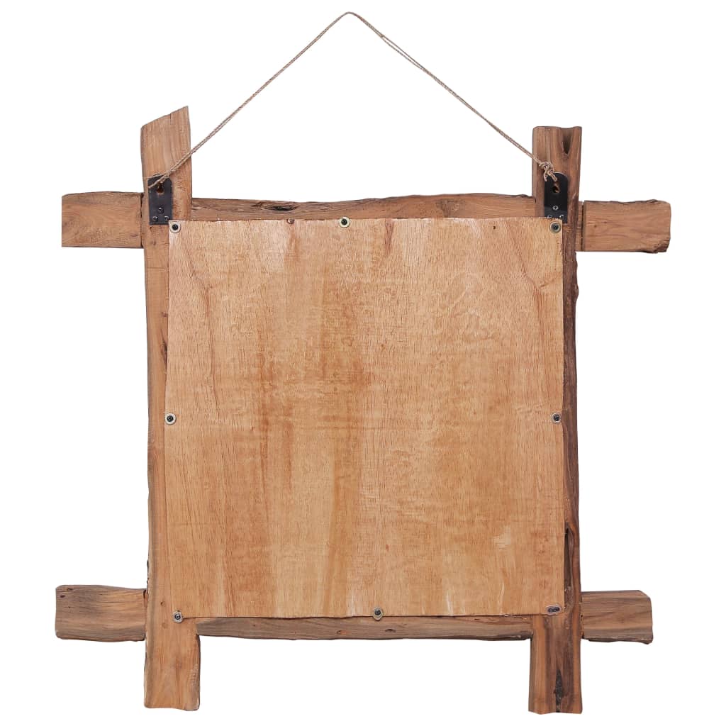 VidaXL Spiegel Holzblöcke70x70 cm recycelter Teakholz natur