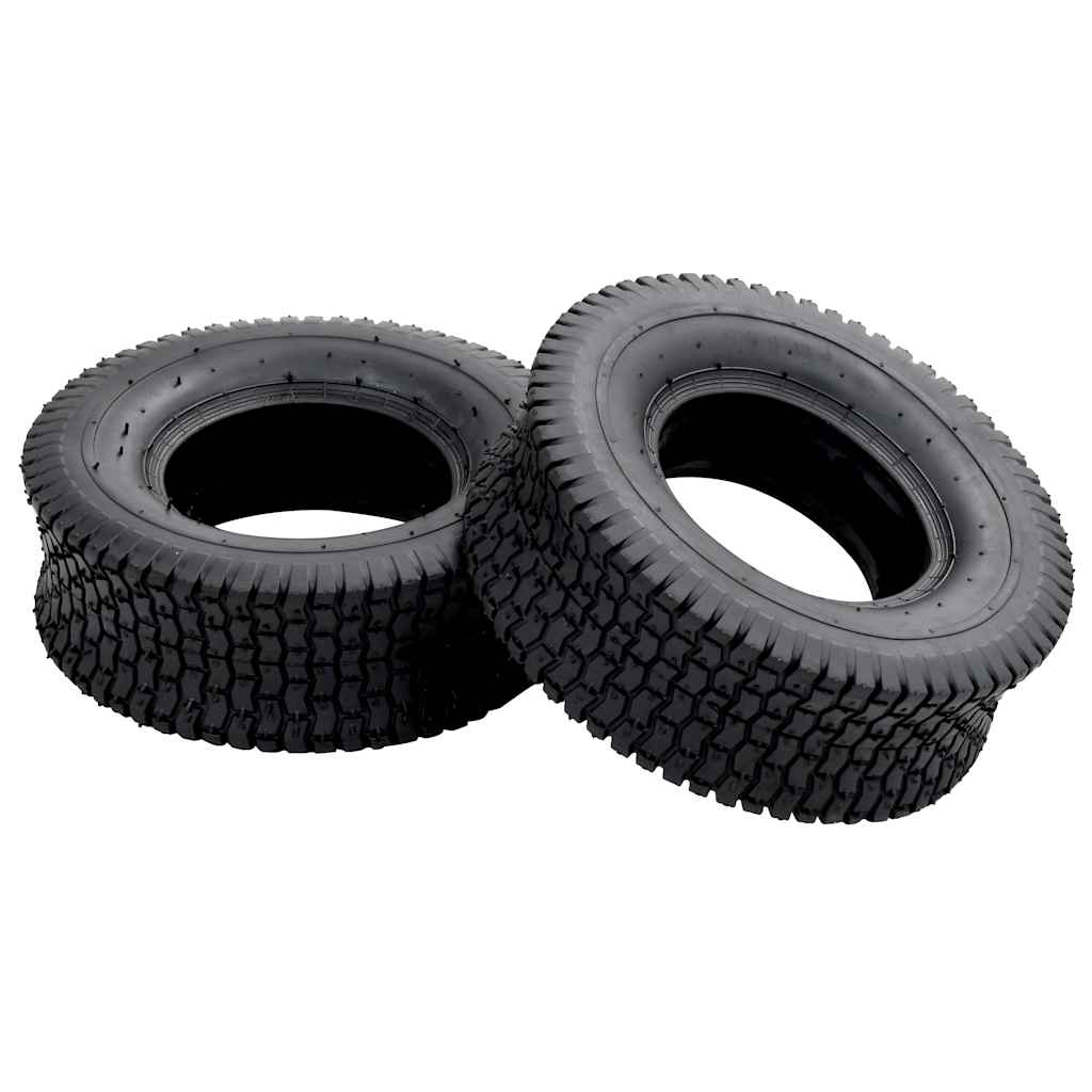 VidaXL Schubkarrenreifen, 2 Stück, 13x5.00-6, 4 Paar Gummi