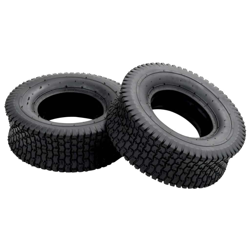 VidaXL Schubkarrenreifen, 2 Stück, 13x5.00-6, 4 Paar Gummi