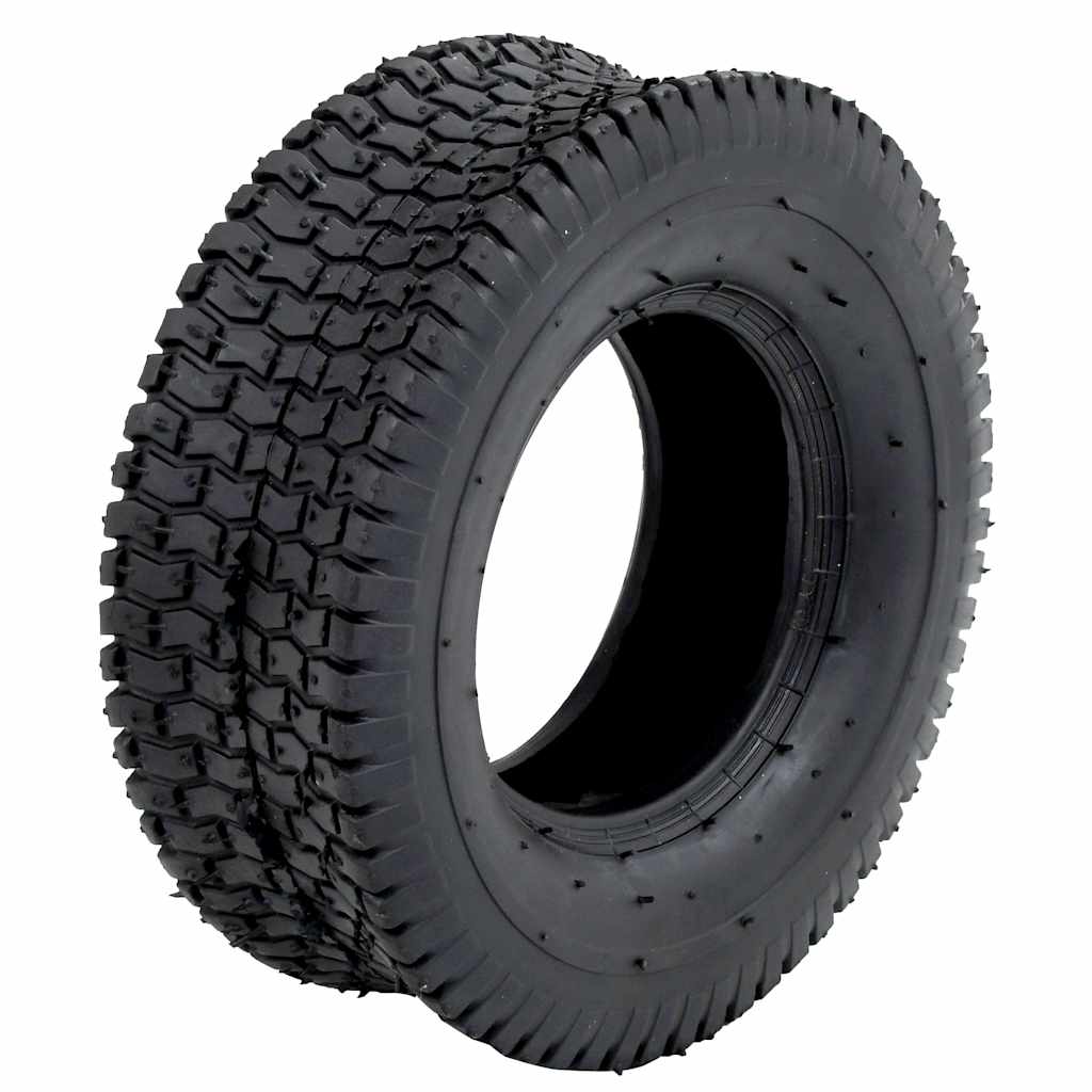VidaXL Schubkarrenreifen, 2 Stück, 13x5.00-6, 4 Paar Gummi