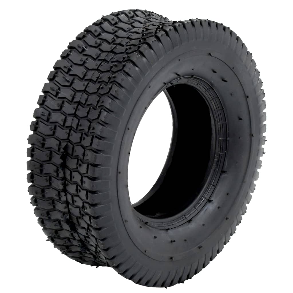 VidaXL Schubkarrenreifen, 2 Stück, 13x5.00-6, 4 Paar Gummi