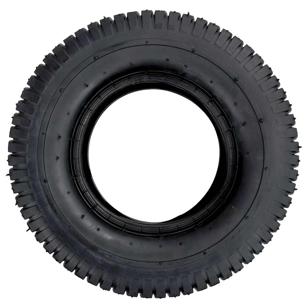 VidaXL Schubkarrenreifen, 2 Stück, 13x5.00-6, 4 Paar Gummi