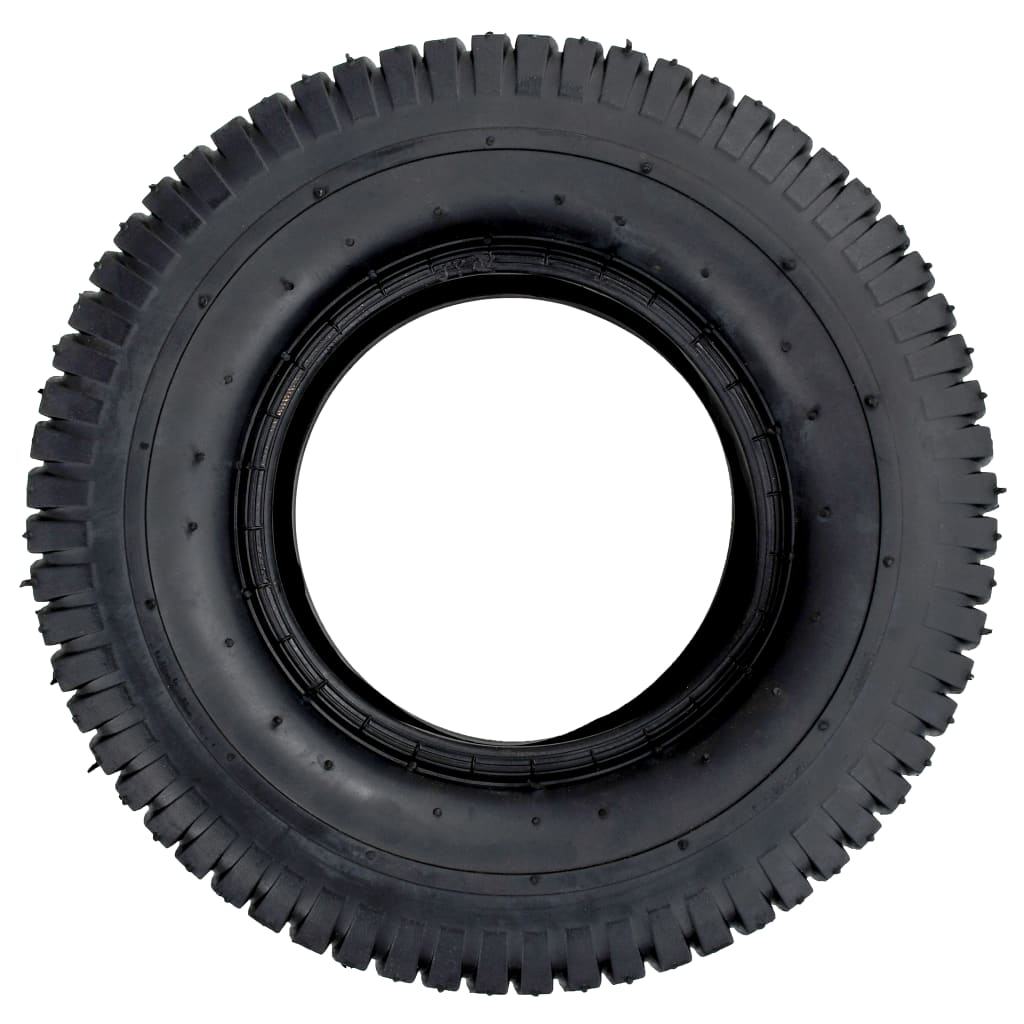 VidaXL Schubkarrenreifen, 2 Stück, 13x5.00-6, 4 Paar Gummi