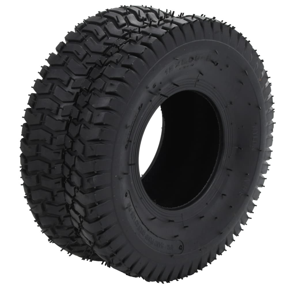 VidaXL-Schubkarrenreifen 2 ST 15x6.00-6 4PR Gummi