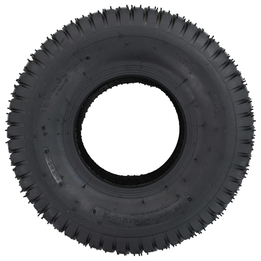 VidaXL-Schubkarrenreifen 2 ST 15x6.00-6 4PR Gummi