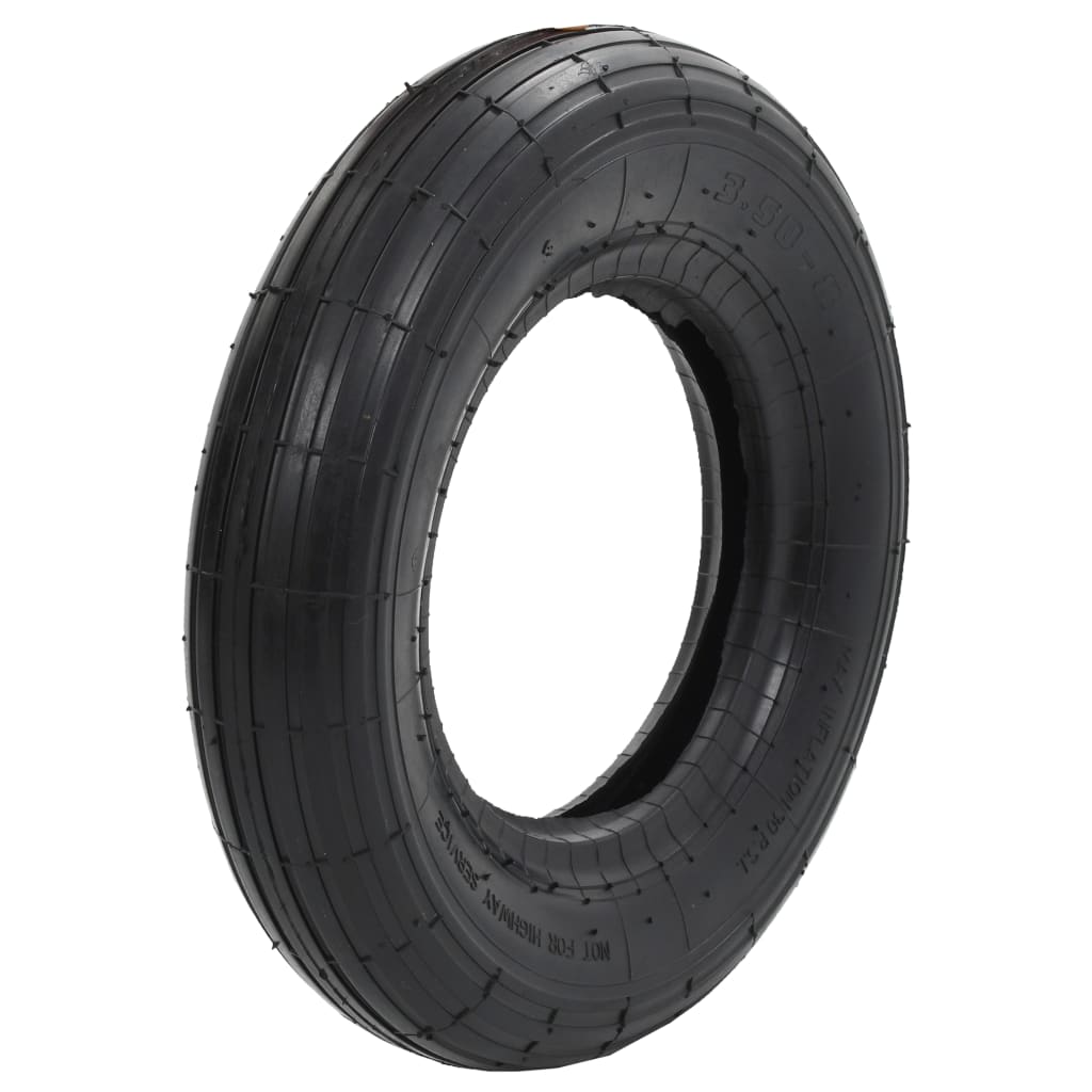 VidaXL Schubkarrenreifen 3.50-8 4 Paar Gummi