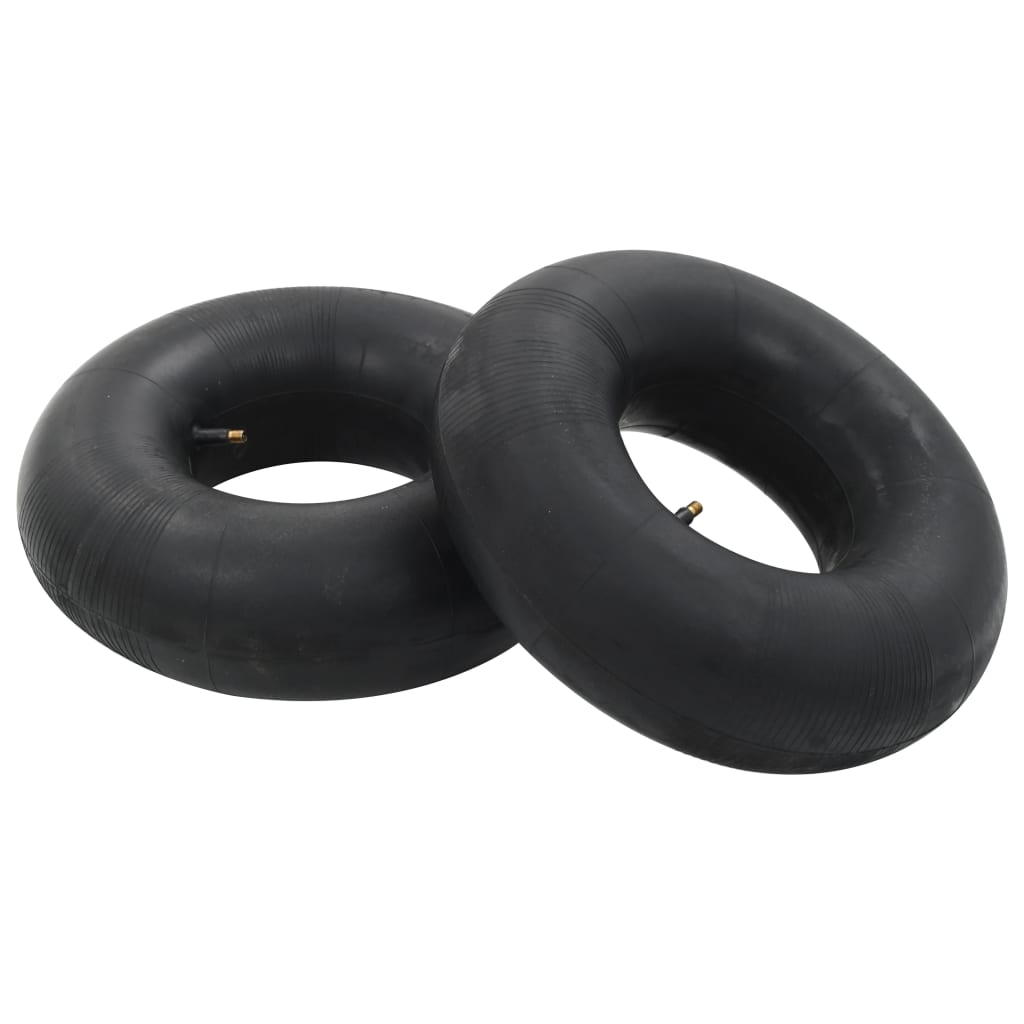 VIDAXL 4-teiliges Schubkarreen-Reifen-Innenbandset 15x6.00-6 4PR Gummi
