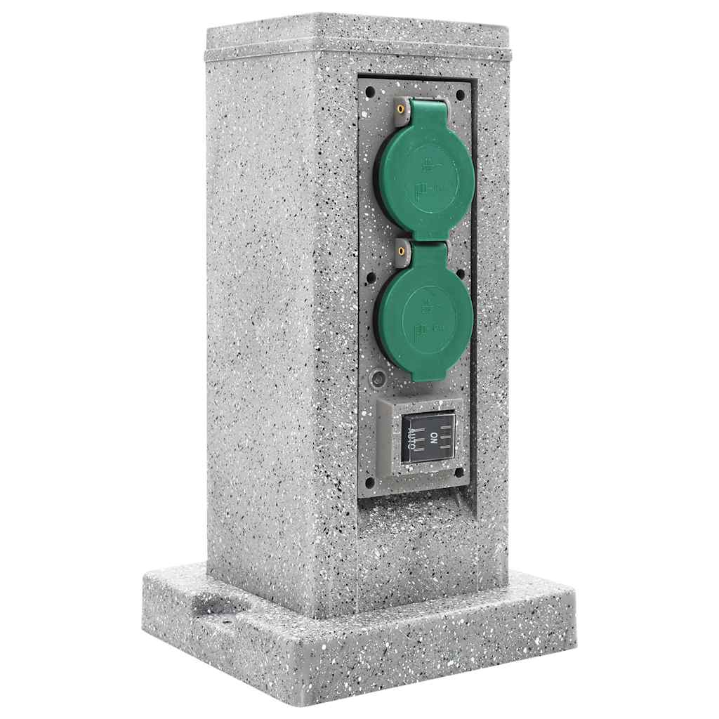 VidaXL Outdoor-Dämmerungssensor-Säule aus Kunststoff