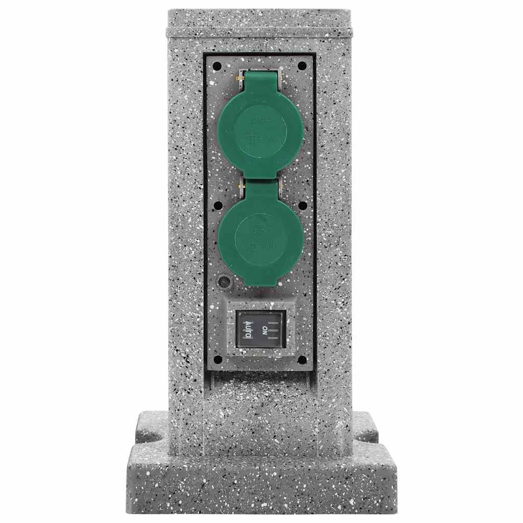 VidaXL Outdoor-Dämmerungssensor-Säule aus Kunststoff
