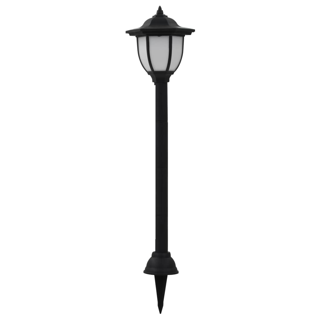 Vidaxl solarlampen 6 st led zwart