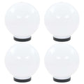 Vidaxl led-bollampen 4 st rond 20 cm pmma